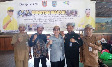 Dinas Kesehatan Provinsi Kalimantan Selatan Gelar Sunatan Massal Peringati Hari Kesehatan Nasional ke-59.