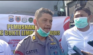 Polda Kalsel Musnahkan 322 Barang Bukti Limbah B3 Medis