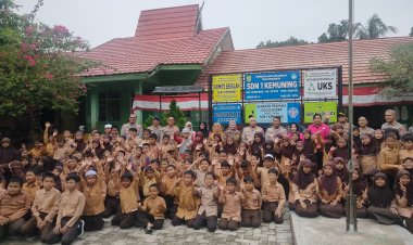 Polda Kalsel Luncurkan Program Makanan Bergizi Gratis, 239 Siswa SDN 1 Kemuning Jadi Penerima Perdana