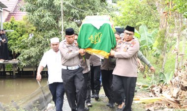 Personel Polres Banjarbaru Aiptu Teguh Budi Santoso Wafat, Kapolres Sampaikan Belasungkawa