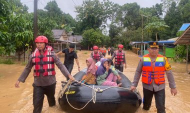 Banjir Bandang Terjang Tebing Tinggi Balangan, Ratusan Warga Dievakuasi Aparat Gabungan