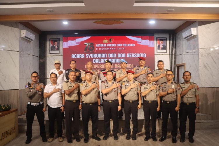 Kapolres Balangan Hadiri Peringatan Hari Jadi Reserse Polri Ke 78 Di Polres Balangan.