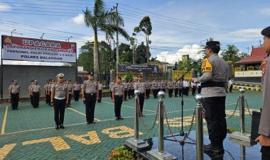 29 Personel Polres Balangan Resmi Naik Pangkat Satu Tingkat, Kapolres Tekankan Tanggung Jawab dan Profesionalisme
