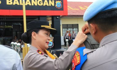 Polres Balangan Gelar Apel Ops Keselamatan Intan 2026, Tekankan Tertib Lalu Lintas Jelang Lebaran