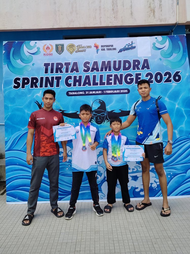 Prima Jaya Swimming Club Amankan Tiga Medali di Tirta Samudra Sprint Challenge 2026