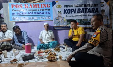Program “KOPI BATARA”, Polsek Banjarbaru Utara Perkuat Sinergi Kamtibmas Bersama Warga Sungai Ulin
