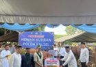 Jalin Silaturahmi di Hari Raya, Polda Kalsel Serahkan Hewan Kurban ke Badko HMI Kalsel