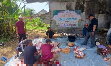 SWI Kalsel Apresiasi Support Polda Kalsel, Dalam Kegiatan potong Kurban PT. NNAS Di Guntung Manggis